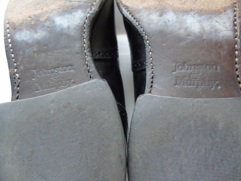 Vintage Johnston /& Murphy Black Leather Men/'s Loafers Slip On Tassels Size 8M
