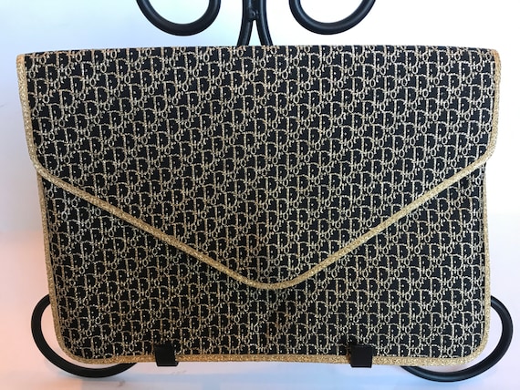 Vintage Dior Monogram Evening Bag