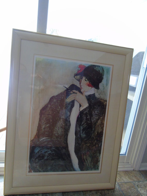 Vintage Barbara Wood Original Signed Print Lithograph Etsy