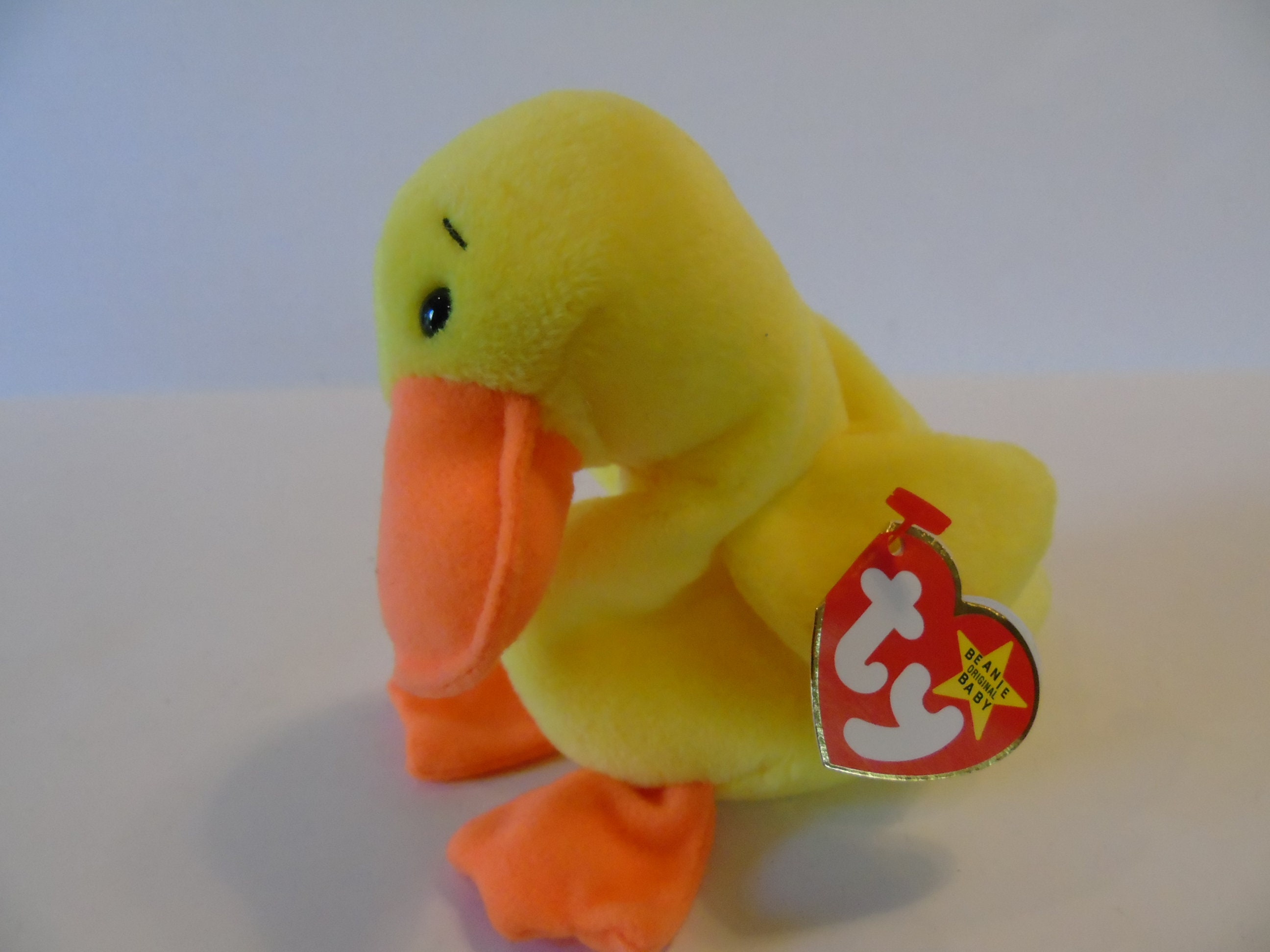 for sale online 4024 Ty Beanie Babys Quackers The Duck 6" Plush Toy 