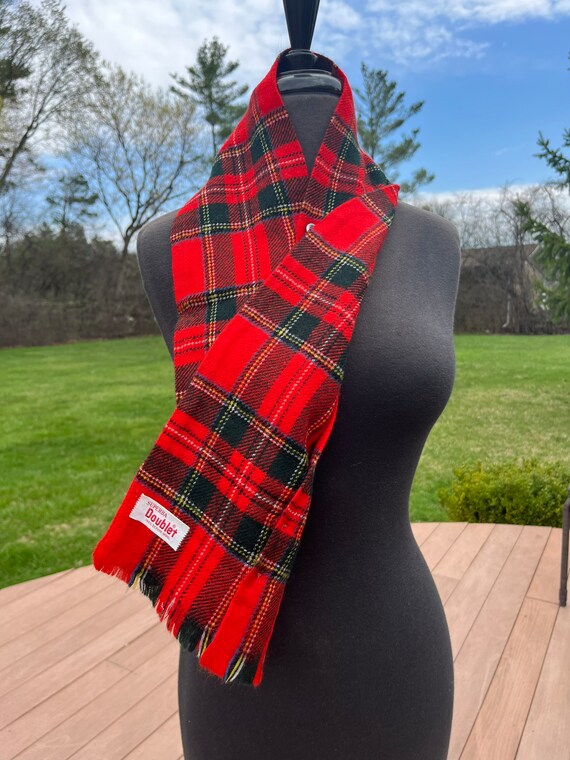 Vintage 1960’s SUPERBA DOUBLET Red Plaid 4 Button… - image 9