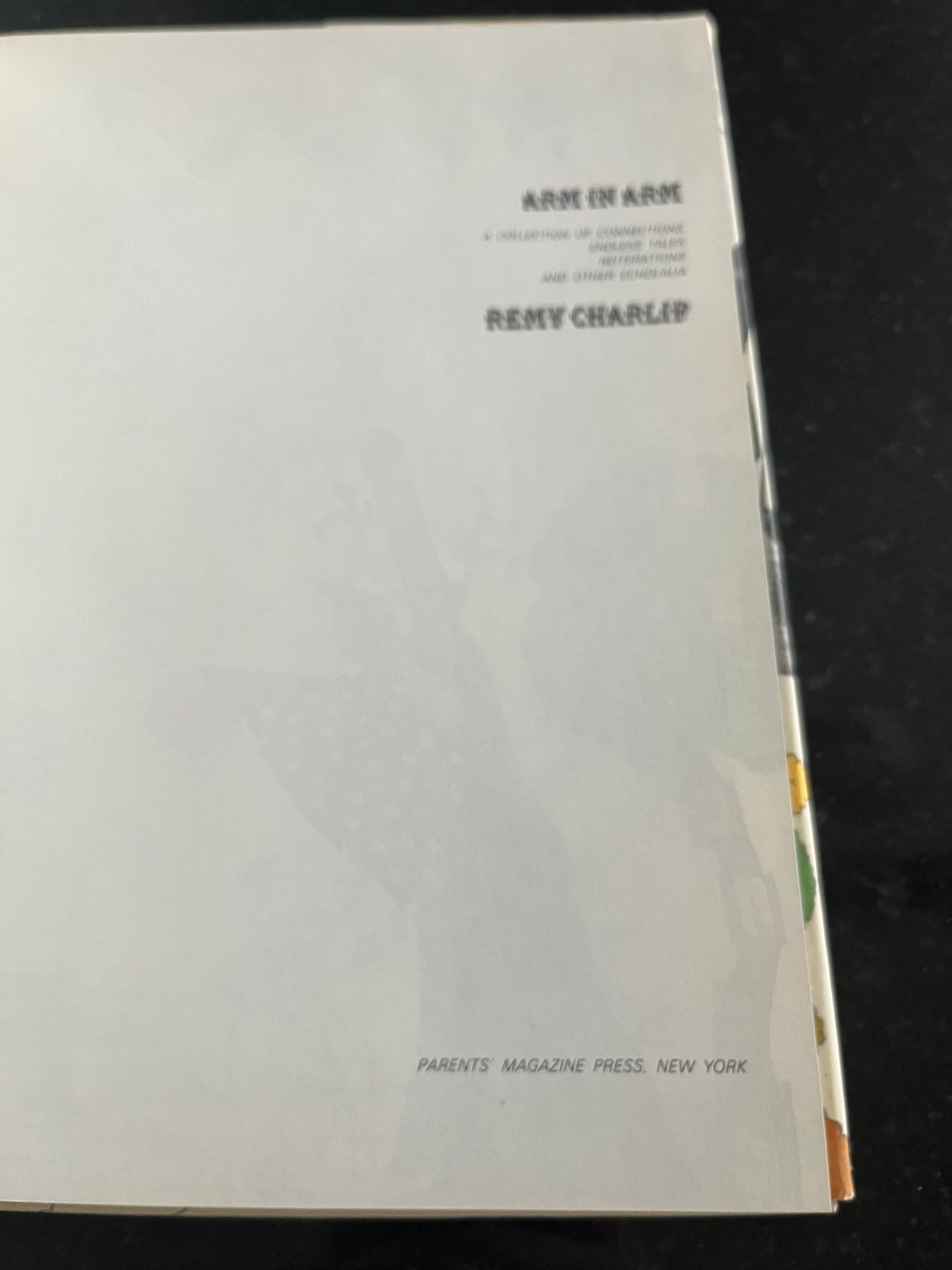 Vtg Arm in Arm by Remy Charlip Vintage Hardcover Book 1969 Etsy