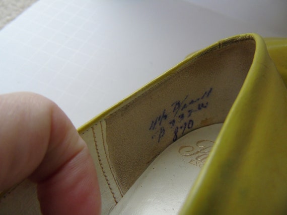 Vintage Pacelle Shoes Pumps Exclusive Lime Green … - image 5