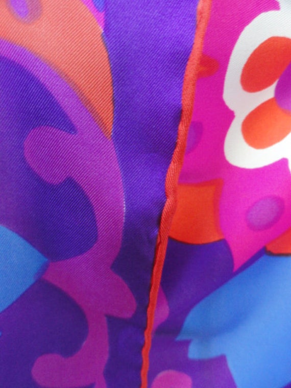 Vintage 1960’s Scarves By Vera All Silk Hand Roll… - image 8