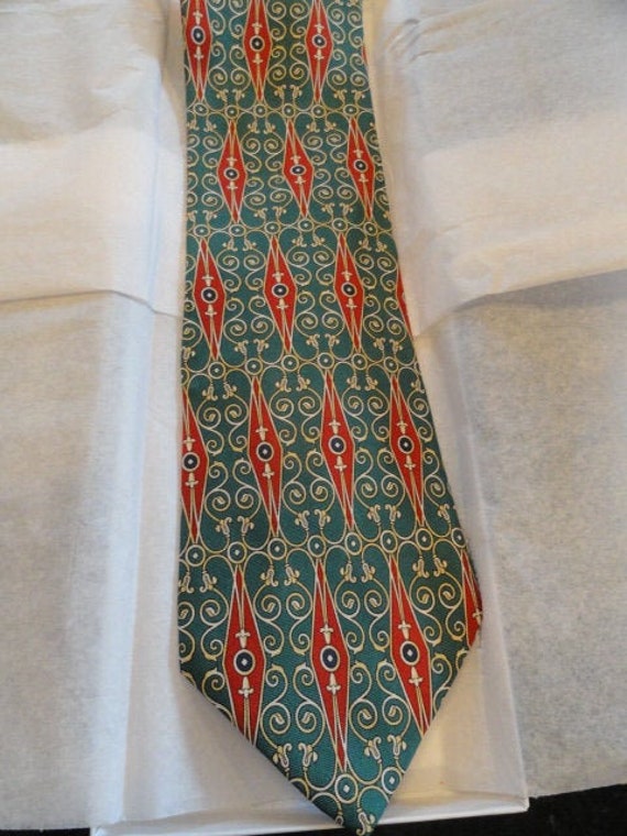 Vintage Men’s Tie By Christian Dior Monsieur All … - image 1