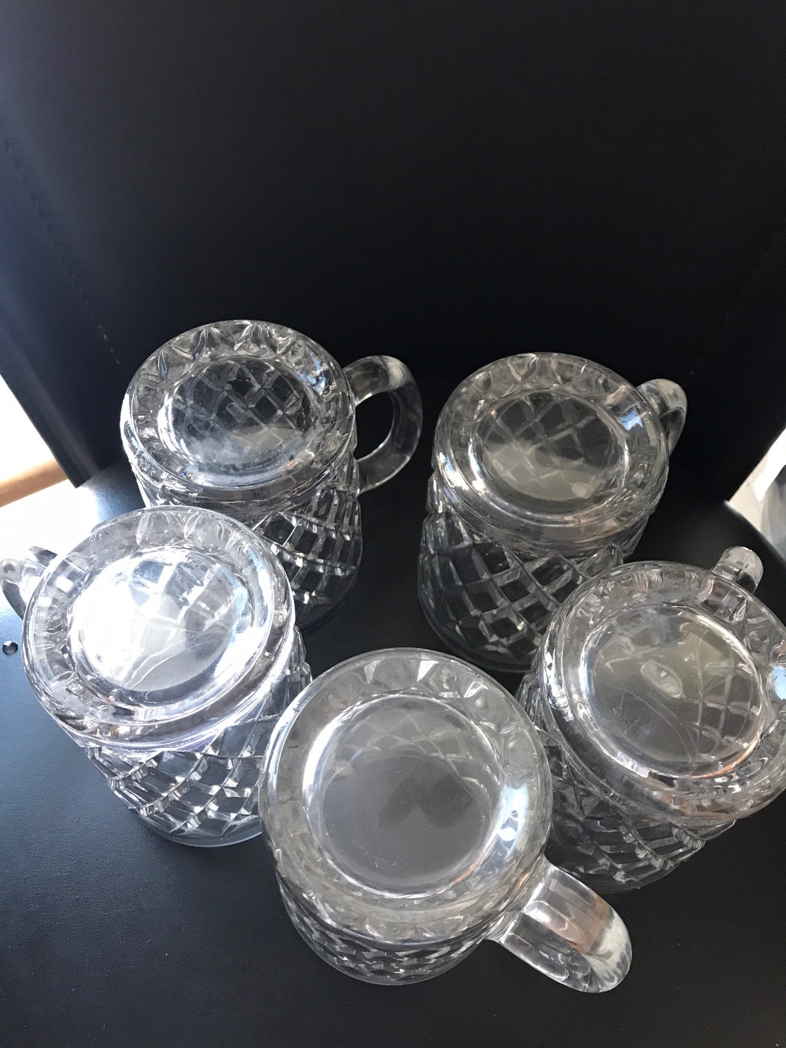 Vtg Arcoroc Crystal Paul Sebastian Cut Glass Mugs Crystal Beer Etsy