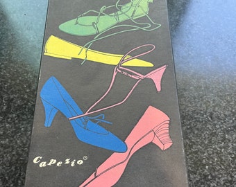 Vtg Capezios By Capezio Shoe Box "El zapatero del bailarín desde 1887" Vacío destinado a la exhibición