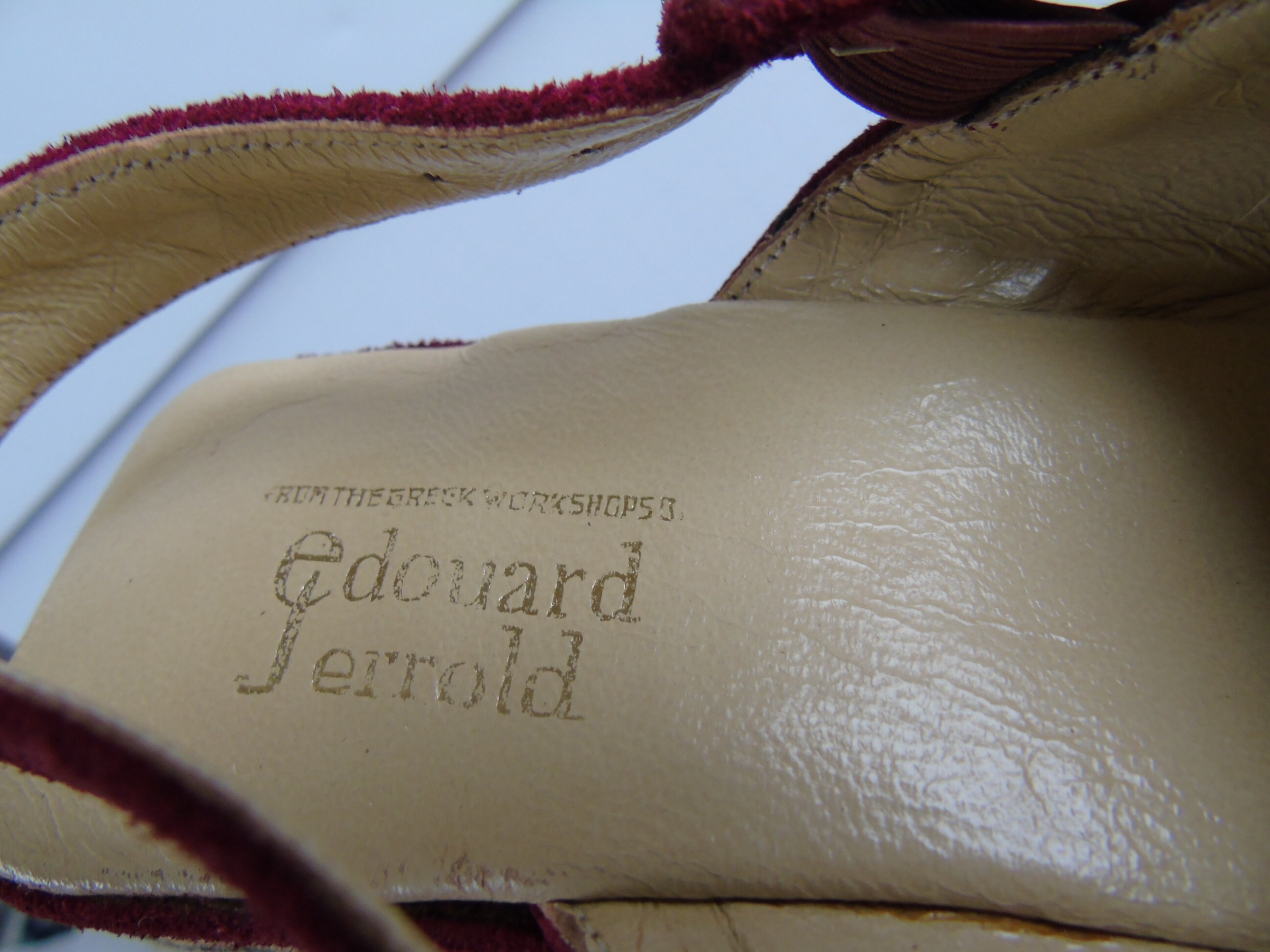 Vintage EDUARD JERROLD  PLATFORMS Needlepoint Slingback Wedge Shoes 6.5 Schoenen damesschoenen Sandalen Slingbacks & Slides 
