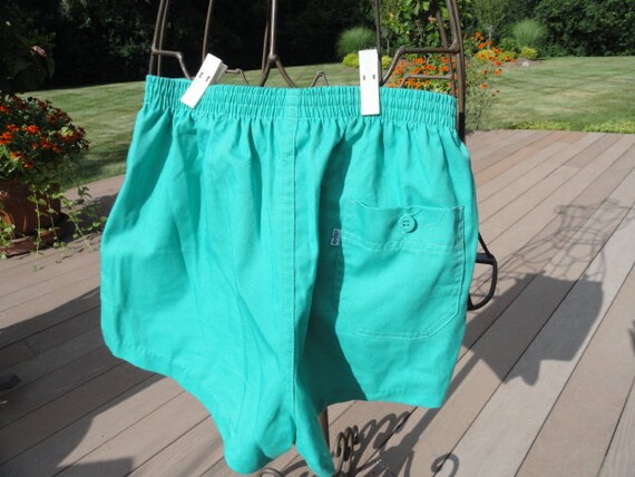 Vintage Levi's Male Swim Trunks Green Cotton 1970… - image 7