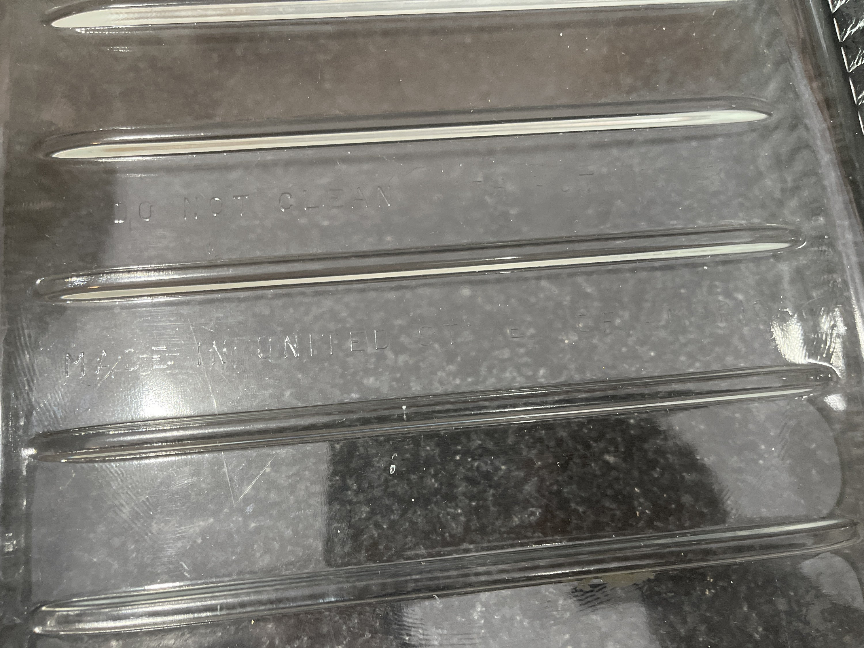 Vintage 1950's Frigidaire Glass Cold Storage Tray Refrigerator Tray Six  Ridges' Ribbed Edges 