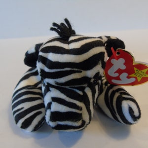 Ty Beanie Babies Ziggy The Zebra Birth Date 12-24-95 Style 4063 image 1