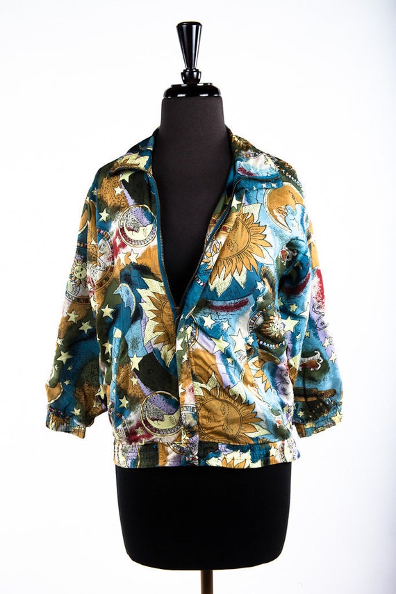 Vintage Fuda For Kids Girls Silk Warm Up Jacket 1… - image 1