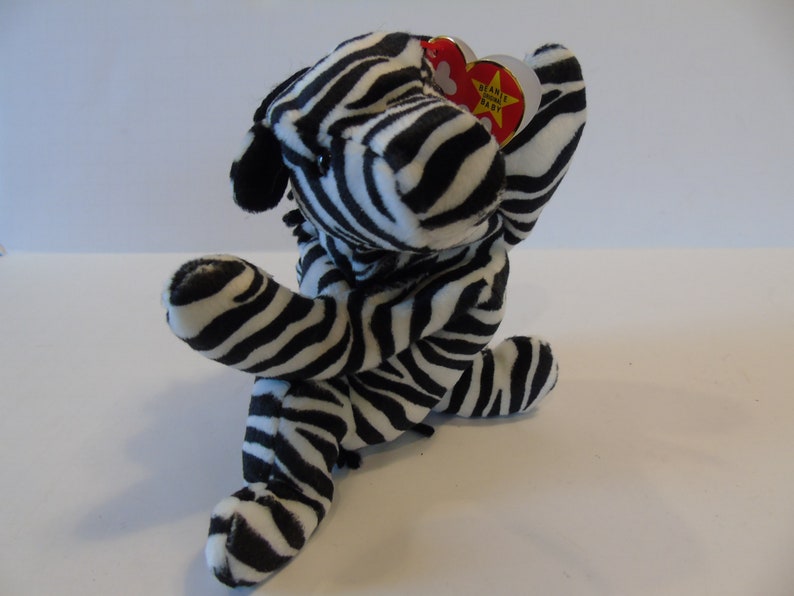 Ty Beanie Babies Ziggy The Zebra Birth Date 12-24-95 Style 4063 image 9