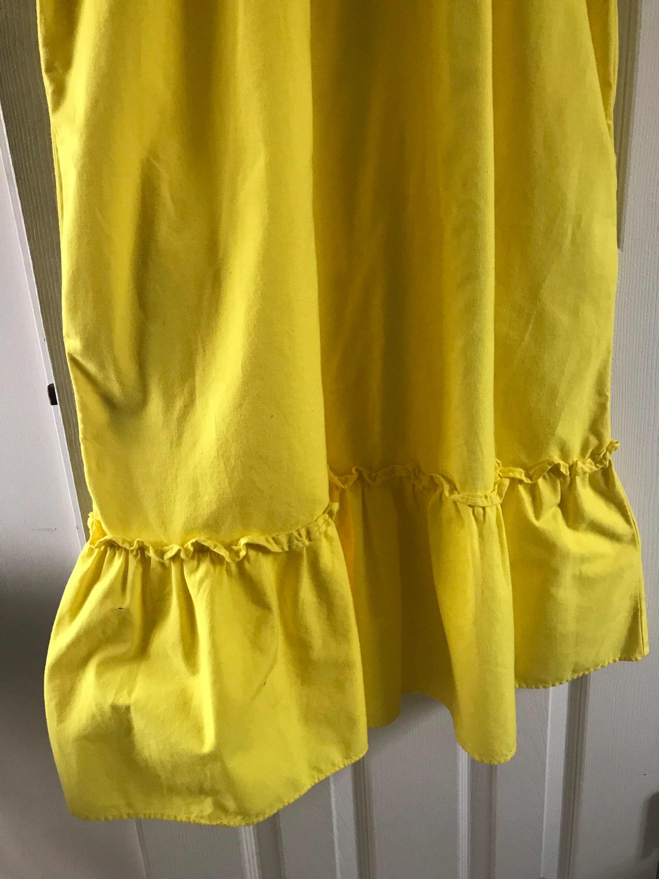 Vtg Handmade Bright Yellow Dress Made in Tlaquepaque Mexico - Etsy