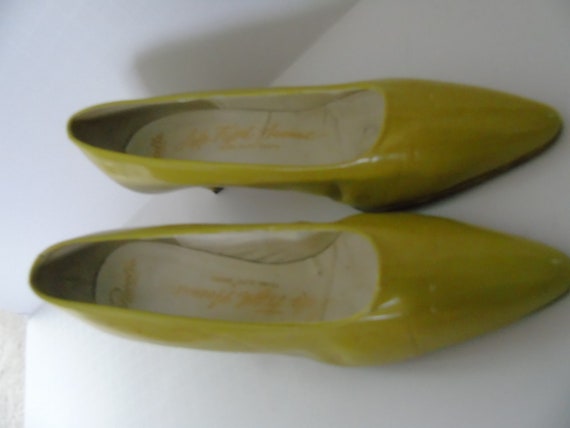 Vintage Pacelle Shoes Pumps Exclusive Lime Green … - image 1