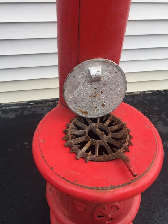 UMCO Pot Belly Stove 210. Small Antique Red With Original - Etsy UK