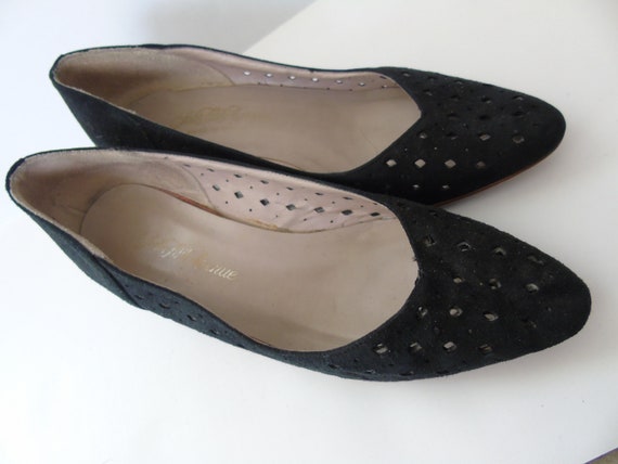Vintage Women's Shoes Pumps Saks Fifth Avenue Lea… - image 4