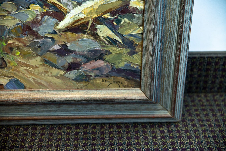 Vintage Fine Art 1970 Ken Gore Painting Oil on Masonite Etsy