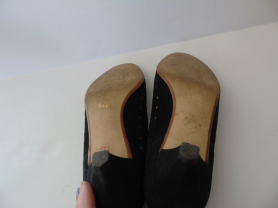 Vintage Women's Shoes Pumps Saks Fifth Avenue Lea… - image 7