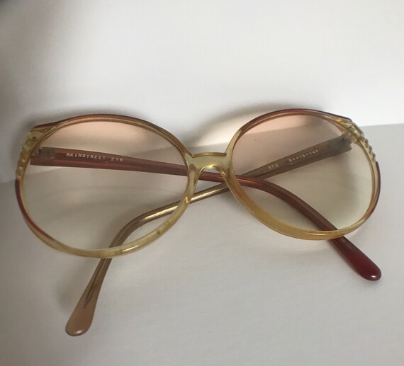Vtg 1960’s Round Eyeglasses Design End Pieces Mod… - image 1
