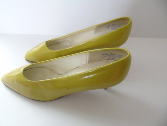 Vintage Pacelle Shoes Pumps Exclusive Lime Green … - image 4