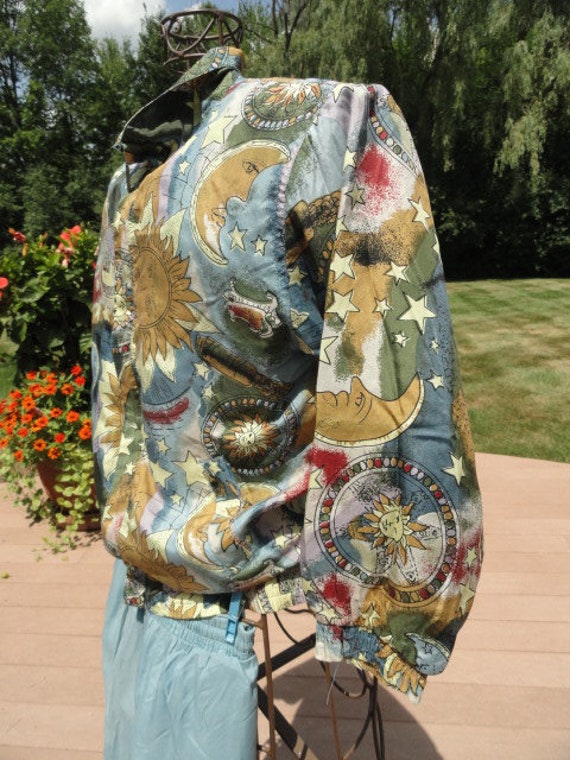 Vintage Fuda For Kids Girls Silk Warm Up Jacket 1… - image 4