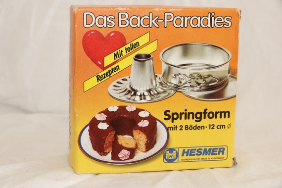 Vtg 1970's Mini Springform Pan Small Bundt Pan Das Back Paradies Mini  Springform Pan Made in Germany 