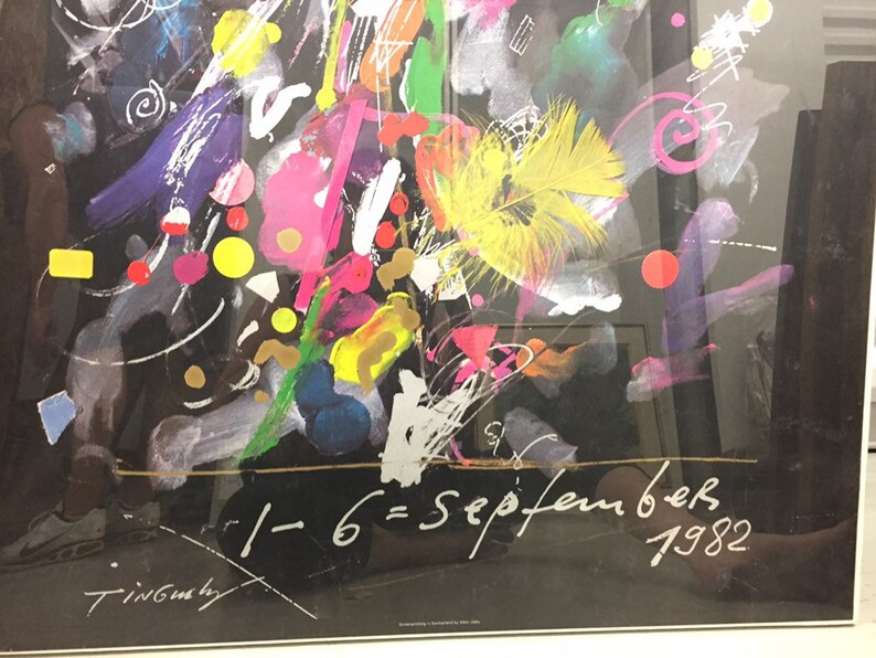 Detroit 3 Rd Montreux Jazz Festival Poster 1982 Jean Tinguely Etsy