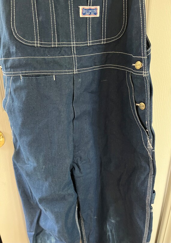 Vintage Big Smith Since 1916 Denim Bib Overalls -… - image 3