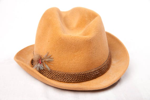 hunter orange fedora