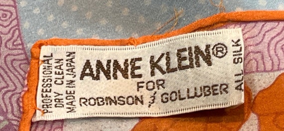Vintage 1970’s Anne Klein FOR ROBINSON & GOLLUBER… - image 2