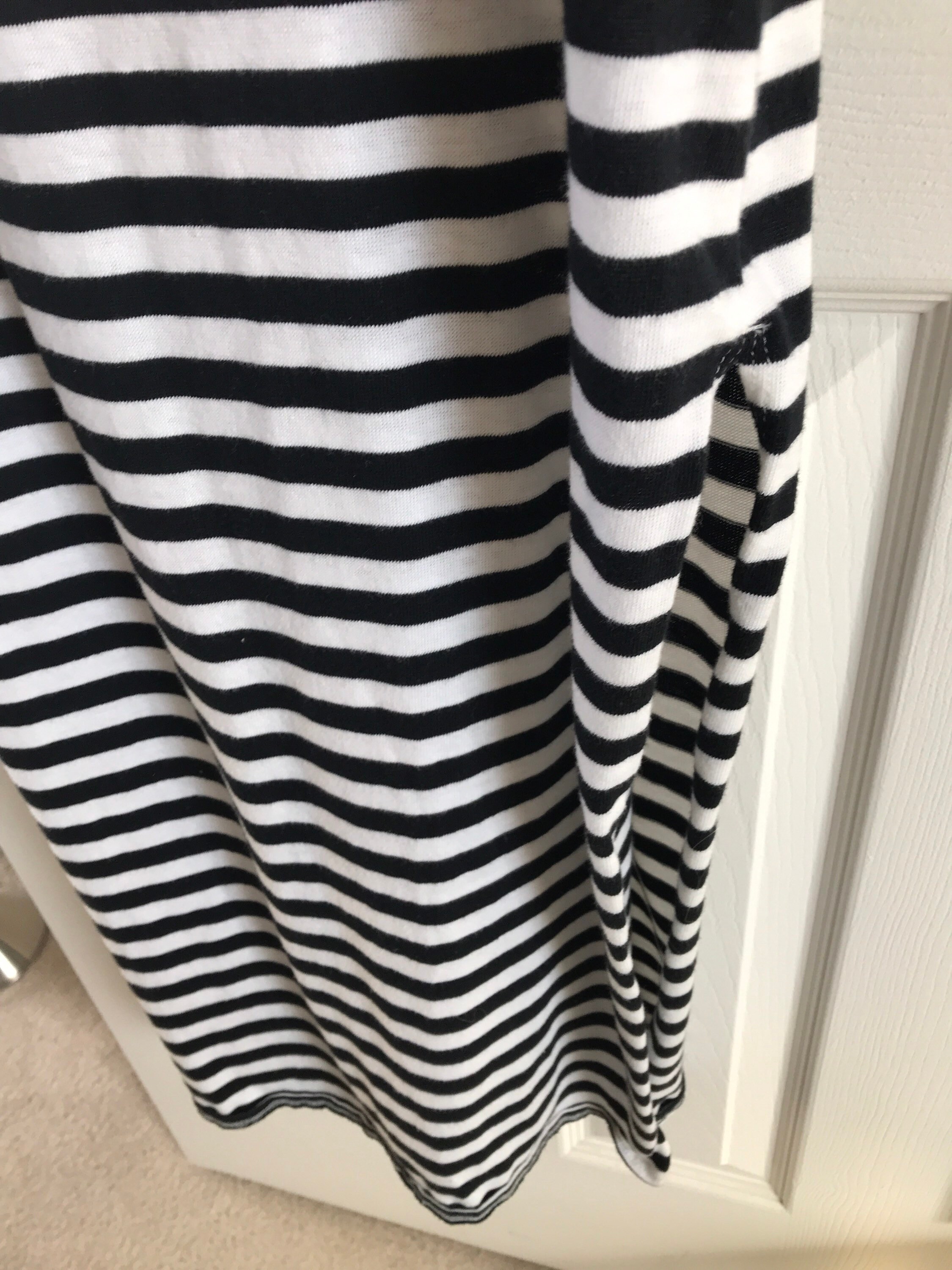 Vtg Carol Little Swim Black & White Stripe Maxi Cover up Dress - Etsy