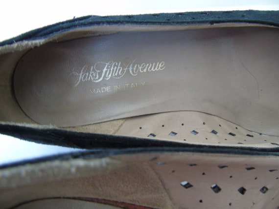Vintage Women's Shoes Pumps Saks Fifth Avenue Lea… - image 3