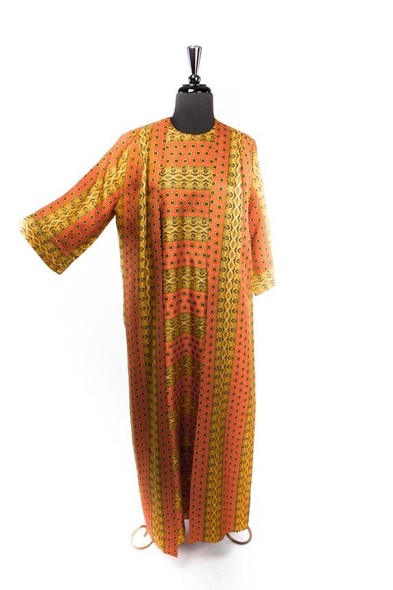 Vtg Fifth Avenue Robe by M.W. Wrap Around Style S… - image 1