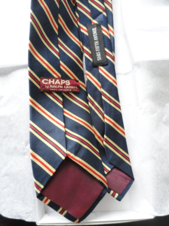 Vintage CHAPS Tie by Ralph Lauren Saks Fifth Avenue 100% Silk - Etsy  Australia