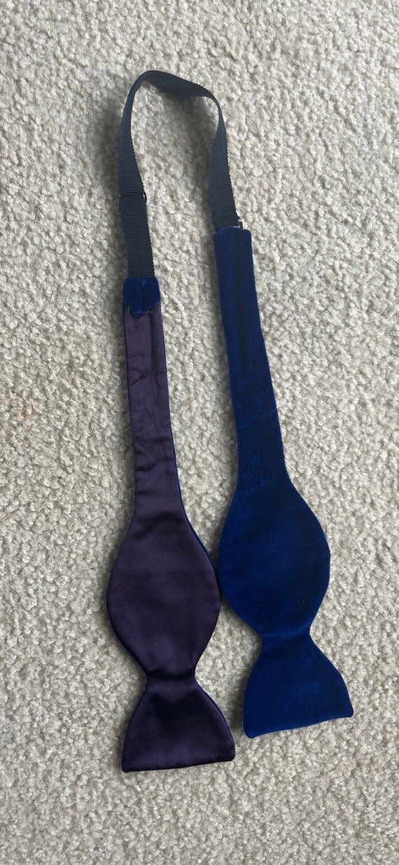Vintage Classic Brilliant Royal Blue Self Tie Form
