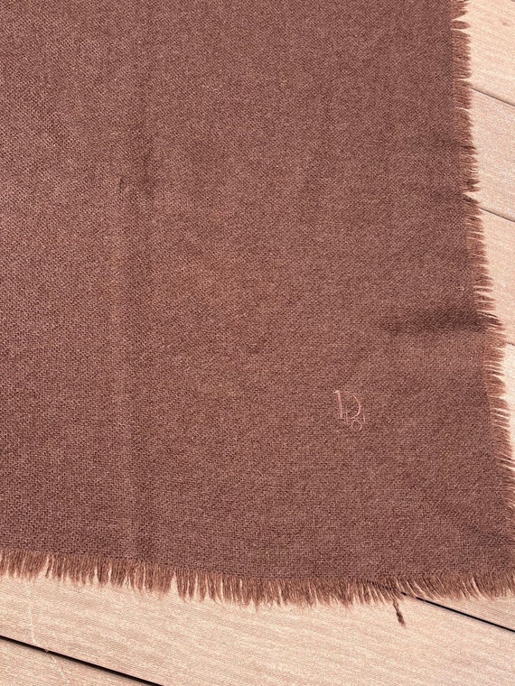 Vintage 1970's Christian Dior "Dior" Brown Mohair… - image 3