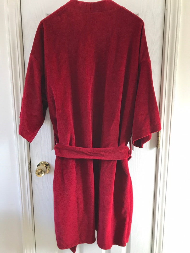 Vintage 1970's Men's Red Robe Saks Fifth Avenue Size Etsy