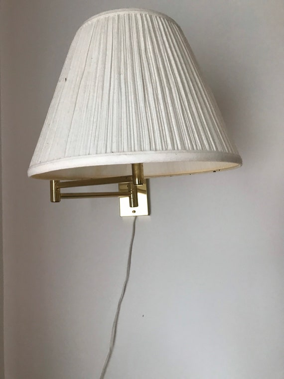 Vintage Alsy Mfg Inc Solid Brass Swing Arm Wall Lamp Solid Brass Swing Arm Wall Lamp, Vintage Alsy Floor Lamp