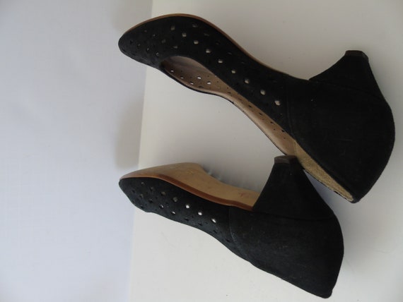 Vintage Women's Shoes Pumps Saks Fifth Avenue Lea… - image 9