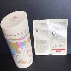 Vintage 1981 Time Magazine International Editions 40th Anniversary Time Cylinder Made In England image 4