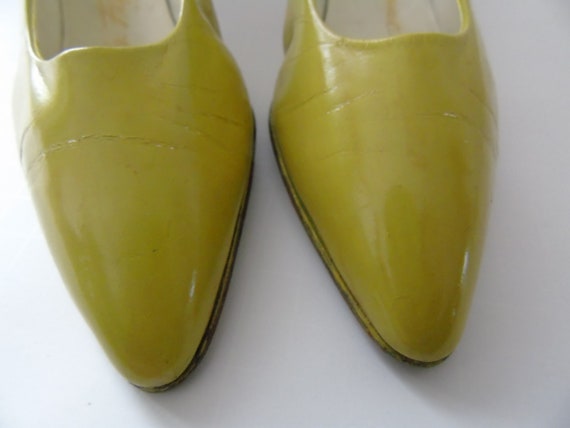 Vintage Pacelle Shoes Pumps Exclusive Lime Green … - image 3