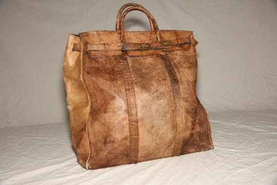 Men's Retro Birkin Inspired Business Travel Tote