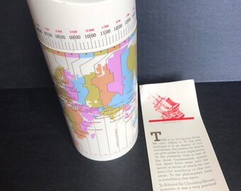 Vintage 1981 Time Magazine International Editions 40th Anniversary Time Cylinder Made In England