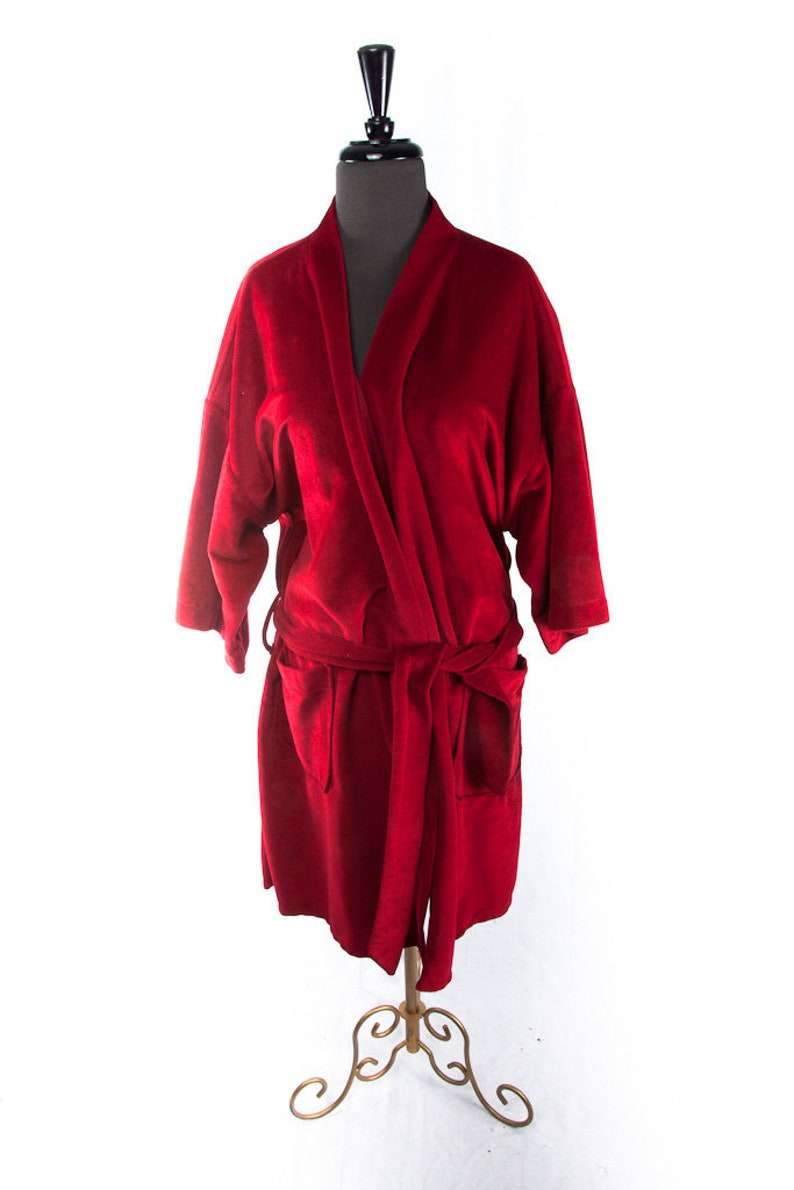 Vintage 1970's Men's Red Robe Saks Fifth Avenue Size Etsy