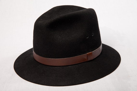 Vintage 1970's Men's Fedora Hat MICROFELT QUALITY