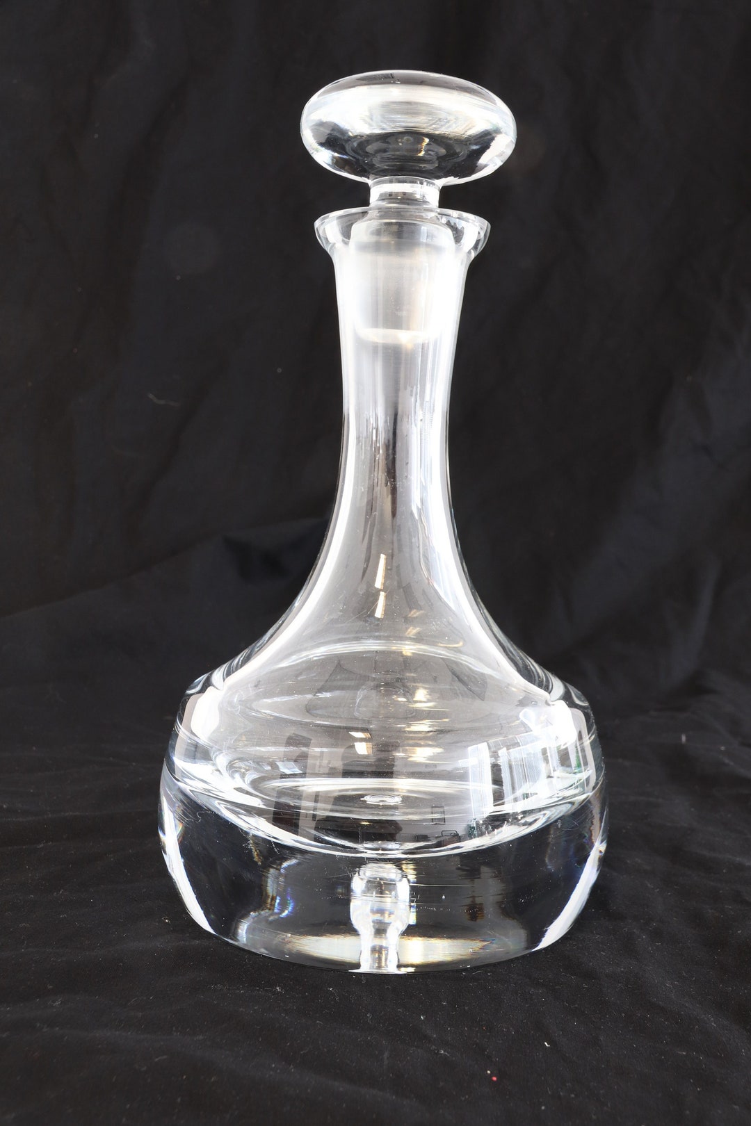 Vintage Krosno Poland Glass Ship Decanter 10 1/2 Tall Etsy