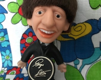 Vintage Ringo Starr Doll 1964 With Drum Beatles Mop Top Hair US By Seltaeb Inc. NEMS ENT. Ltd. 1964