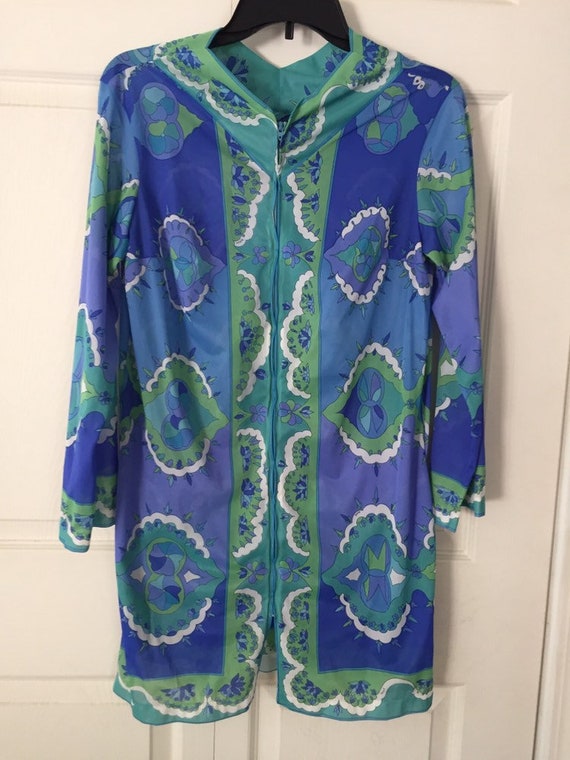 Vintage Emilio Pucci Formfit Rogers Printed Robe 1