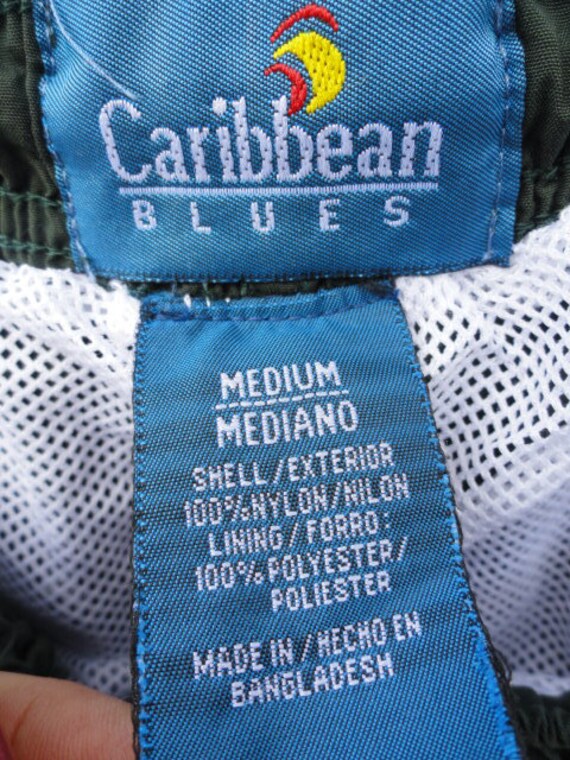 Vintage Men's Caribbean Blues Swim Trunk Shorts N… - image 2